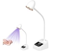 Mini lampada UV per unghie, 12 W USB LED gel lampada per unghie con 3 modalità temporizzazione, mini lampada per unghie in gel con 9 perline UV + LED, portatile, piccolo essiccatore per unghie, adatto