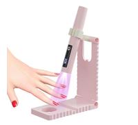 Mini lampada UV ricaricabile, lampada per unghie, portatile USB, luce compatta per manicure, pedicure, soggiorno, studio, viaggio, 5,63 x 4,84 x 0,91 pollici, rosa, bianco