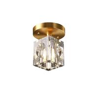 Mini Lampadario Di Cristallo Moderno Ceiling Lights, Moderna Lampada da Soffitto Semi Flush Mount, Piccolo Ottone Vicino Al Soffitto Light Fixture per Hallway Entryway Soggiorno Cucina Camera da Lett