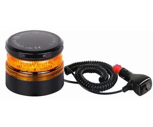 MINI LAMPEGGIANTE LED GIROFARO INSTALLABILE SIA A VENTOSA CHE A CALAMITA IP67