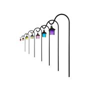 Mini lanterna decorativa da giardino, 7 pezzi, con picchetto da giardino che si illumina di notte, accessori per giardino fatato, picchetto per piante, micro paesaggio, statuetta decorativa per