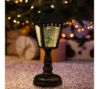 Mini lanterna natalizia, decorazioni natalizie, luci con musica, illuminazione