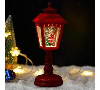 Mini lanterna natalizia, decorazioni natalizie, luci con musica, illuminazione