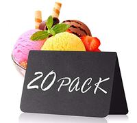 Mini lavagna 20 pezzi - Piccola lavagna - Schede Rettangolari per Segnaposti - Matrimoni - Feste - Buffet - Numero di Tavolo - Cartellini Prezzi - Cartelli Alimentari