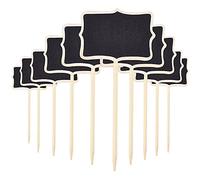 Mini Lavagna in Legno Etichette per Piante Message Lavagna Nera Giardino Fiori Piante Vaso Decoro Tags casa di Matrimonio Parti Titolare Etichetta 10 PCS