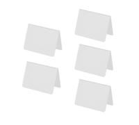 Mini lavagna, piccole lavagnette bianche cancellabili a gesso per messaggi, etichette per negozi, feste, buffet, matrimoni