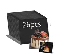 Mini Lavagna26 mini lavagne a buffet, Lavagnette Cancellabili Segnaposto per Buffet,Tipo Numeri Tavoli Ristorante, Lavagnetta per la Festa di Nozze del Caffè a Buffet Gastronomico (Tipo L)