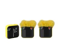 Mini Lavalier Mic Microfono Wireless Microfono Da Intervista For Fotocamera DSLR Registrazione Smartphone(Yellow 2)