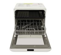 Mini lavapavimenti da tavolo a 2 livelli, 6-8 piatti, 800 W, LED Touch, Uv per la pulizia della frutta, Eco Forte modalità di frutta, cestino rimovibile, per camper, barca, piccola cucina, camper