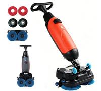 Mini Lavasciuga Pavimenti Professionale, Pulizia Efficiente di Aree fino a 1200 m²/h, Design Portatile e Facile da Utilizzare per Scuole Ospedali e Attività Commerciali(Orange)
