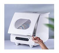 Mini lavastoviglie da 1200 W per uso domestico, automazione intelligente, 5 programmi, pannello touch, lavastoviglie compatta da tavolo, include 1 cestello, efficiente e conveniente