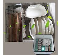 Mini lavastoviglie da 1500 W, in cucina, completamente automatica, 220 V, spina europea, kit di montaggio per lavastoviglie completamente automatiche, 42 x 38 x 46 cm