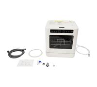 Mini lavastoviglie da 800 W, touch screen, mini lavastoviglie portatile con 3 programmi di risciacquo, design indipendente, adatta per ufficio, campeggio e camper