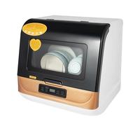 Mini lavastoviglie da appoggio con controllo touch, asciugatura automatica a 75 °C, filtro rimovibile, automatica, per cucina, appartamento, ufficio, nessuna installazione