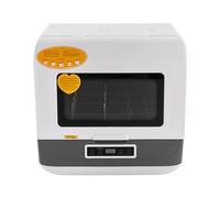 Mini lavastoviglie da tavolo, mini lavastoviglie con 3 programmi per 4-6 coperti, con braccio spray a 360°, touch control e display LED, asciugatura ad aria calda, per cucine di casa, appartamenti