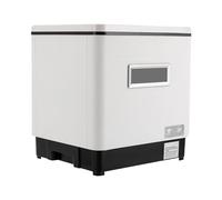 Mini lavastoviglie, portatile, 220 V, con asciugatura a condensazione, per piccoli appartamenti, camper, dormitori, bianco