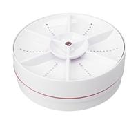 Mini lavastoviglie portatile per la casa Piccola installazione Lavatrice per frutta e verdura gratuita Lavastoviglie wireless (Red)