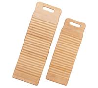 Mini Lavatoio in Bambù 2 Pezzi, Asse Lavapanni Robusta per Bucato | Beige, Uso Casa e Viaggio, Adatta a Calze e Capi Bebè, Set Due Misure 40x15x1, 8cm e 50x18x1, 8cm