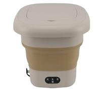 Mini Lavatrice a Secchio, Stabile, Efficiente, Portatile, Pieghevole, Leggera, da 9 Litri, con Cestello di Scarico, per Dormitorio (Spina europea)