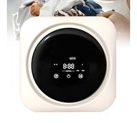 Mini lavatrice a tamburo, lavatrice completamente automatica da 3,5 l, corpo interno in acciaio inox, funzionamento intelligente per calzini e vestiti per bambini