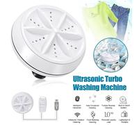 MINI LAVATRICE AD ULTRASUONI PORTATILE USB LAVAGGIO CON TURBINE DA VIAGGIO BARCA