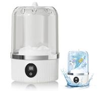 Mini lavatrice automatica portatile, 2025 nuova mini lavatrice portatile ricaricabile ad ultrasuoni per biancheria intima, lavanderia da viaggio compatta per appartamento, dormitorio, camper