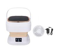 Mini Lavatrice da 11,5 Litri con 3 modalità Timer Pulizia per Biancheria Intima Lavatrice Portatile Mini Lavatrice Pieghevole con Tubo di Scarico (Spina europea)