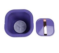 Mini Lavatrice, Lavatrice Pieghevole Portatile in Silicone con Funzione di Disidratazione Adatta per Lavare Calzini, Biancheria Intima, Magliette, Asciugamani (PURPLE)