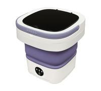 Mini lavatrice pieghevole da 12 l, lavatrice da campeggio con centrifuga e cestello, lavabile da viaggio portatile per biancheria intima e vestiti per bambini, viaggi, camper, 36 W, silenziosa