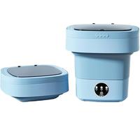 Mini lavatrice pieghevole per casa, dormitorio, studenti, single e neonati (blu)