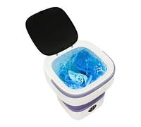 Mini lavatrice pieghevole, portatile con capacità di 12 l, motore in rame puro e funzione luce blu, per biancheria intima, calze e tessuti delicati, ideale per casa, viaggi e campeggio