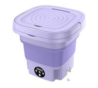 Mini lavatrice portatile 8L, mini lavatrice pieghevole con centrifuga, lavatrice,secchio per biancheria pieghevole, lavatrice mobile, per la casa, campeggio, viaggi (viola)