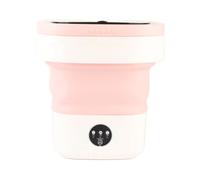 Mini lavatrice portatile a secchio lavatrice pieghevole tubo di drenaggio a centrifuga morbida 100-240 V per uso domestico in dormitorio (Enchufe europeo 100-240V)