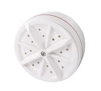 Mini Lavatrice Portatile a Turbina, ABS Bianco per Viaggi | Vestiti Leggeri e Abiti, Uso in Affitto o Trasferte, Facile da Usare, Sicura e Compatta