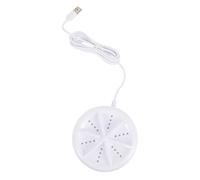 Mini Lavatrice Portatile a Turbina USB 5v 24w per Capi Delicati | ABS Bianco, Uso per Biancheria Intima e Vestiti, Adatta a Camper e Viaggi di Lavoro