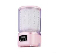 Mini lavatrice portatile con ricarica wireless, 3000 mAh, alimentazione a batteria, design compatto in ABS PP con capacità di 2 l, per vestiti per bambini (rosa)