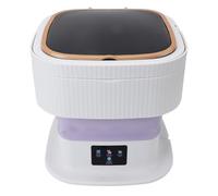 Mini Lavatrice Portatile, Lavatrice Compatta Pieghevole da 11,5 L di Grande Capacità in 3 Modalità con Tubo di Scarico Nascosto Display Digitale Touch LCD Piccola Lavatrice
