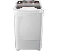 Mini Lavatrice Portatile per Neonati, capacità di 7 kg, Spin e Scarico, efficienza energetica, Tamburo di plastica, carico Anteriore, autoportaggio, profondità di 50 cm, Grigio