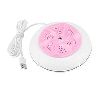 Mini lavatrice portatile rotazione-ultrasonico lavatrice regolabile, pulizia ultrasonica e pulizia della turbina con cavo USB, per viaggi e bambini (rosa)
