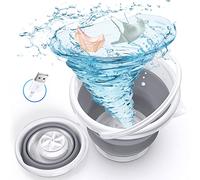 Mini Lavatrice Portatile, Vasca Pieghevole da 5L, USB per vestiti Bambini, Biancheria Intima o piccoli Oggetti, Piatto, Dormitorio, Campeggio, efficienza A