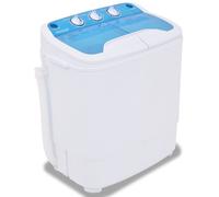 Mini lavatrice VidaXL con 2 cesti da 5,6 kg