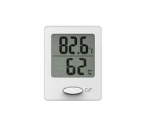 Mini LCD Termometro Digitale Igrometro Misuratore Di Umidità Dela Temperatura Interna Esterna Temp Monitor Gauge Mon Preciso Veloce Monitoraggio In Tempo Reale(White)