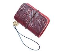 Mini Leather Pocket Notebook with 64 Numbered Pages - Travel Journal Jig