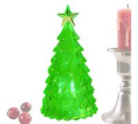 Mini LED Christmas Tree Lights - Battery-Operated Night Lamp | Crystal LED Lamp for Indoor Decoration, Desktop Christmas Tree, Ambient Lighting, Festive Children's Nightlight | Bedroom, Living Room
