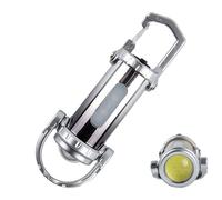 Mini LED Flashlight - Keychain Torch | 6cm Compact Light with USB Rechargeable Battery, Aluminum Alloy Body with Bright Beam Output, Outdoor Equipment Accessory, Pocket Lamp for Camping Trips
