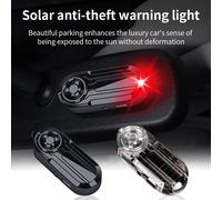 Mini LED per auto Spia di energia solare Sicurezza notturna Allarme simulato Lampada di avvertenza antifurto wireless Lampada di allarme fittizia stroboscopica