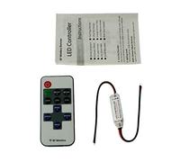 Mini LED RF Controllore 10Key Telecomando 12...24V 144W 2-Pin; monocolore estremità dei cavi aperte