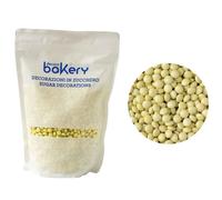 Mini Lenti di cioccolato color giallo pastello per cake design 1kg Bakery