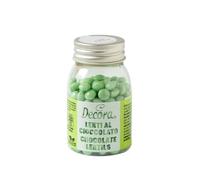 Mini Lenti di cioccolato verde chiaro per decorazione dolci 80 g Decora