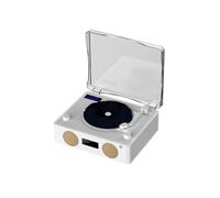 Mini Lettore CD Bianco Compatto con Radio e Altoparlante Casa per Uso Portatile